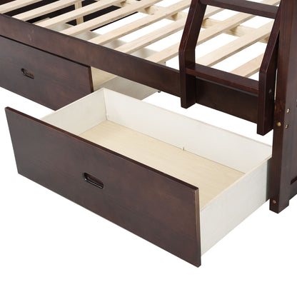 Bunk Bed With Ladder, And Safety Guard Rails - The Sleep Loft - Online Mattress Showroom NYC