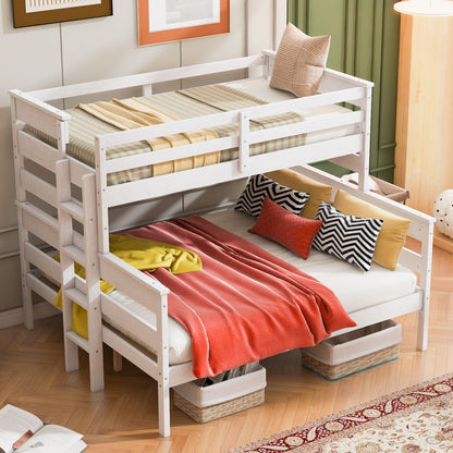 Detachable Design Bunk Bed With Ladder - The Sleep Loft - Online Mattress Showroom NYC