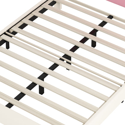 Upholstered Princess Platform Bed With Crown Headboard - The Sleep Loft - Online Mattress Showroom NYC