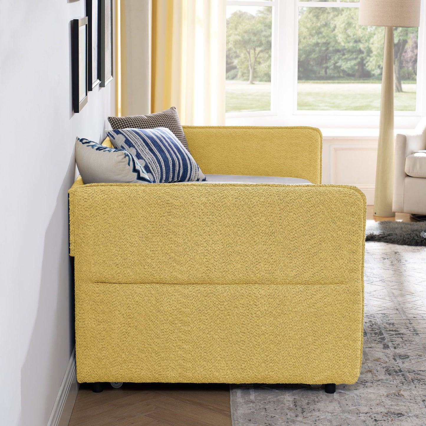 Upholstered Daybed With Pop Up Trundle - The Sleep Loft - Online Mattress Showroom NYC