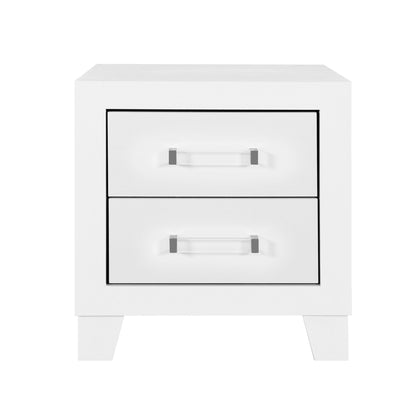 Omoda - Nightstand - White - The Sleep Loft - Online Mattress Showroom NYC