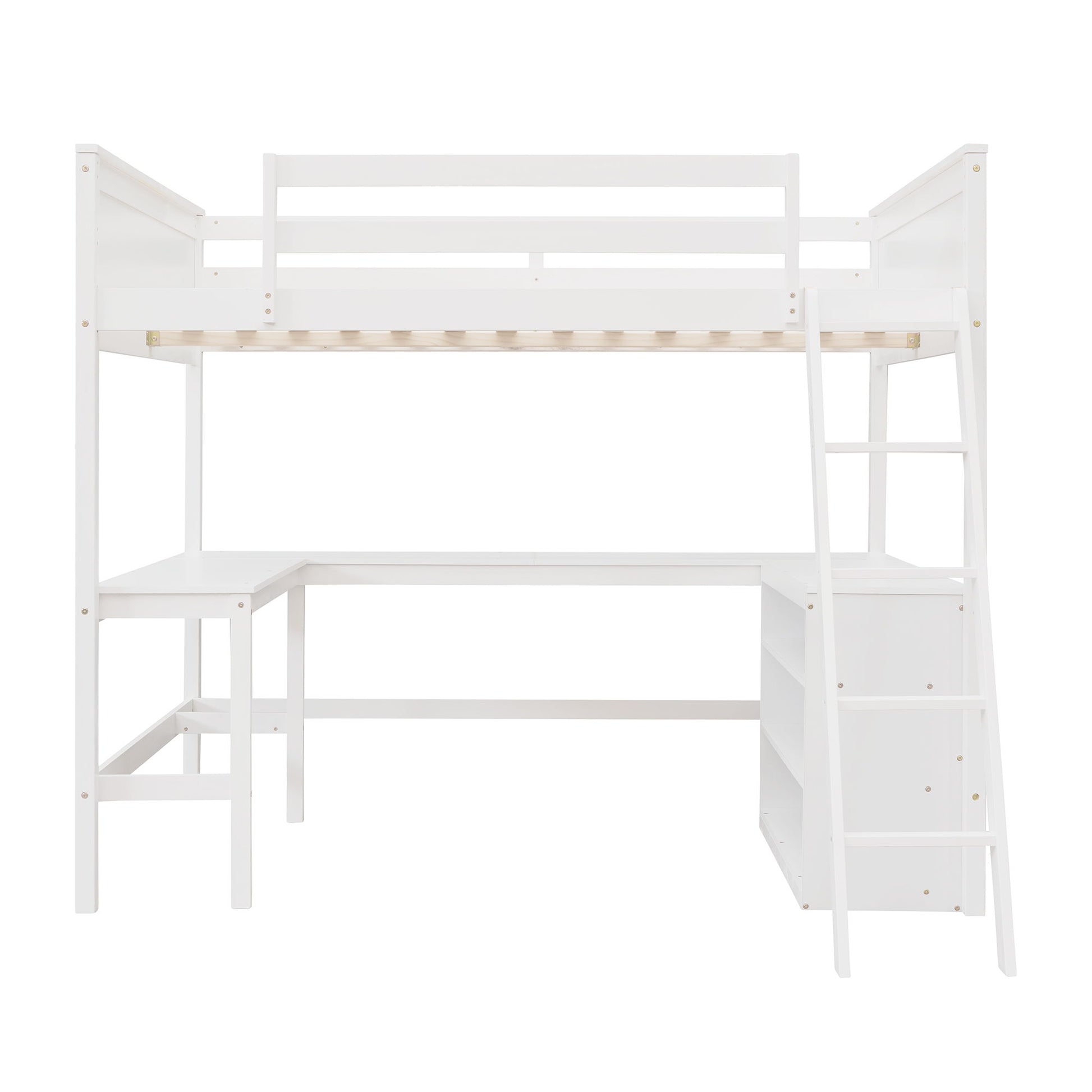 Loft Bed With Shelves With Desk - The Sleep Loft - Online Mattress Showroom NYC