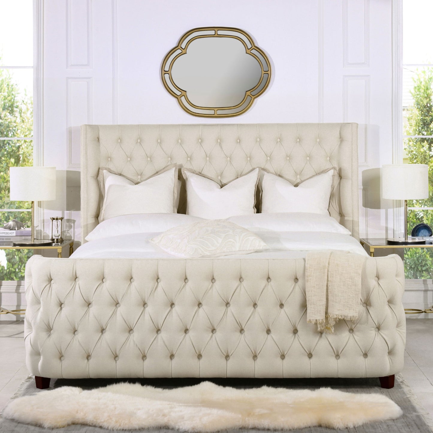 Brooklyn - Tufted Panel Bed Headboard And Footboard Set - The Sleep Loft - Online Mattress Showroom NYC