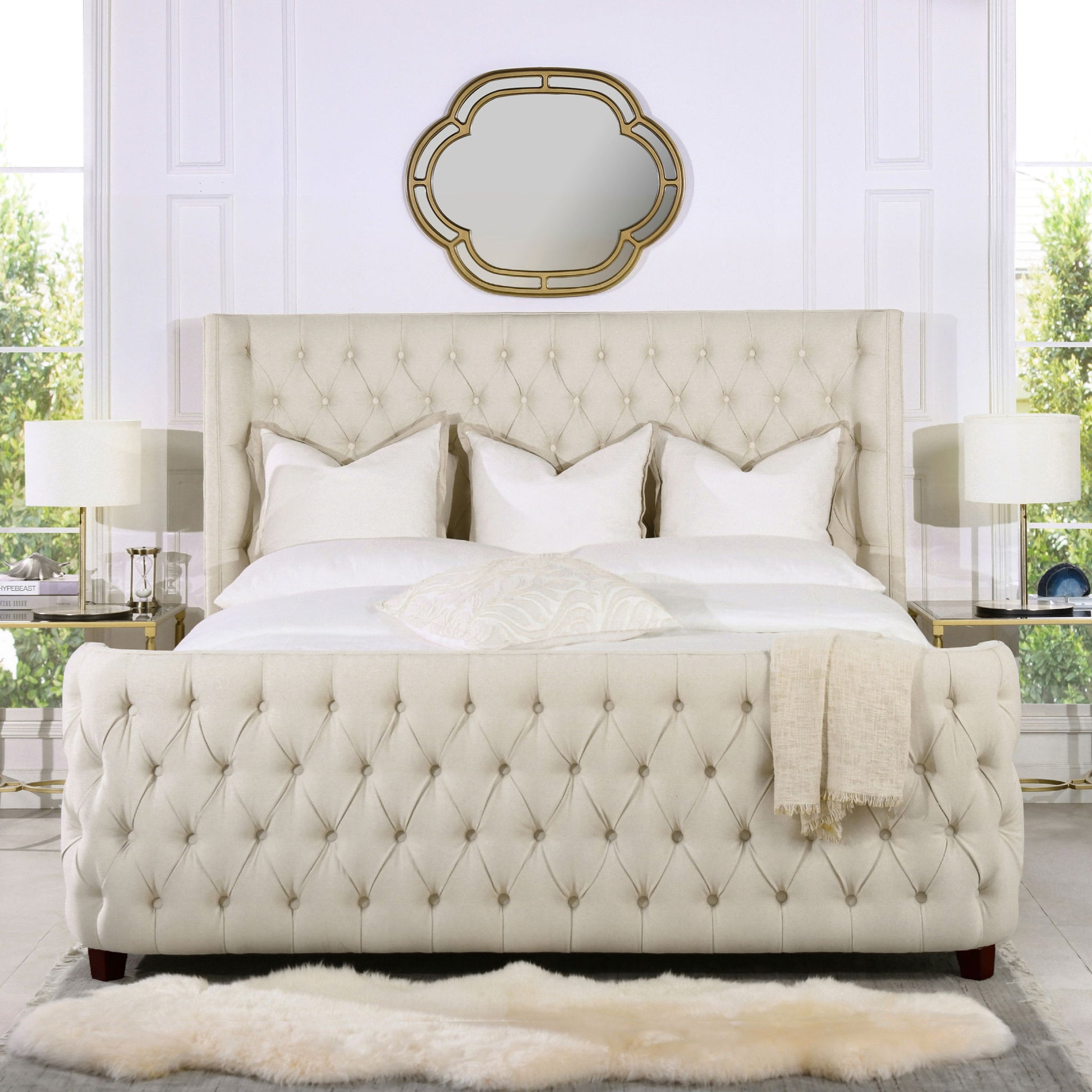 Brooklyn - Tufted Panel Bed Headboard And Footboard Set - The Sleep Loft - Online Mattress Showroom NYC