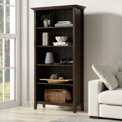 Amherst - 5 Shelf Bookcase, Handcrafted - The Sleep Loft - Online Mattress Showroom NYC