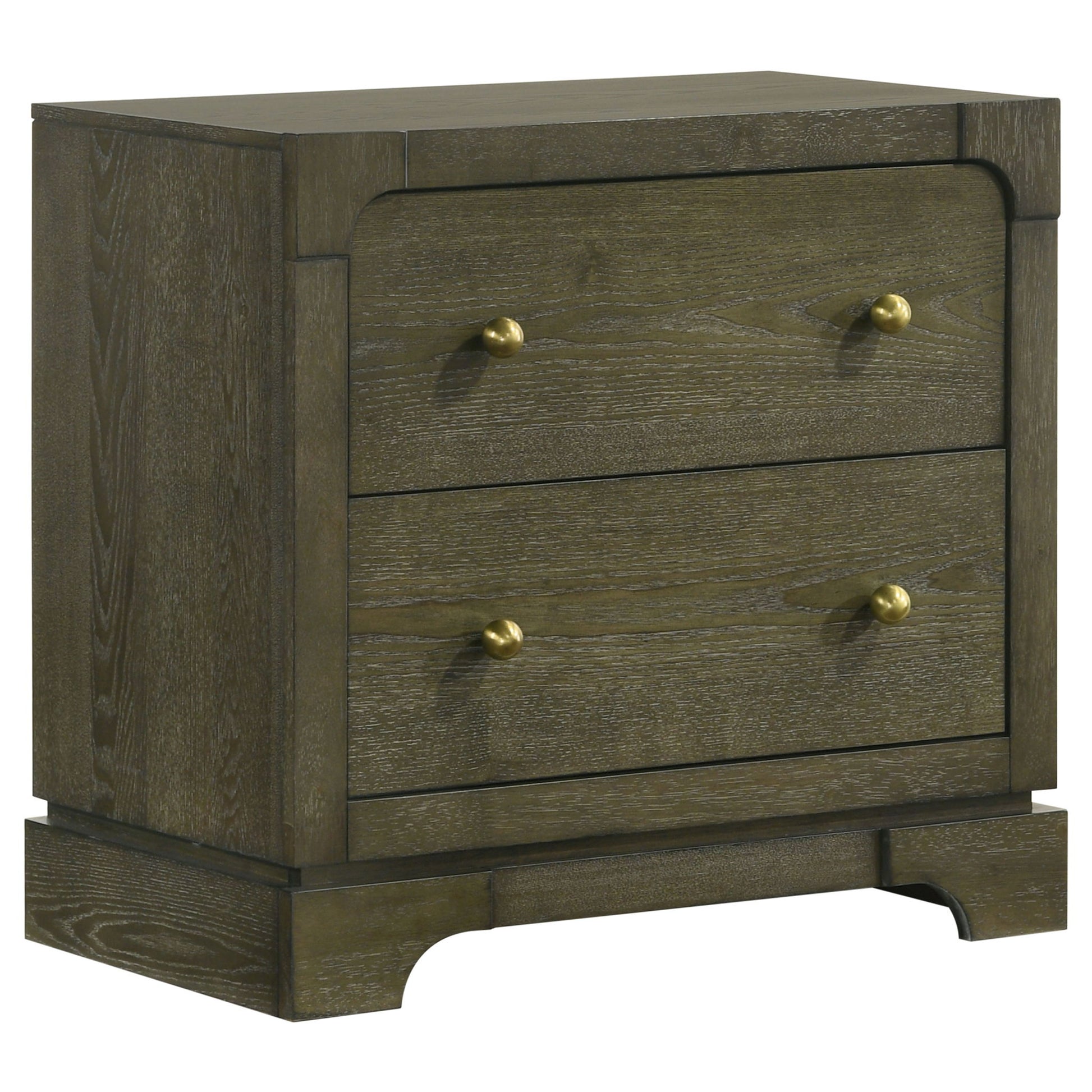 Sundance - 2 Drawer Nightstand - Dark Brown - The Sleep Loft - Online Mattress Showroom NYC