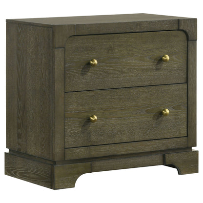 Sundance - 2 Drawer Nightstand - Dark Brown - The Sleep Loft - Online Mattress Showroom NYC