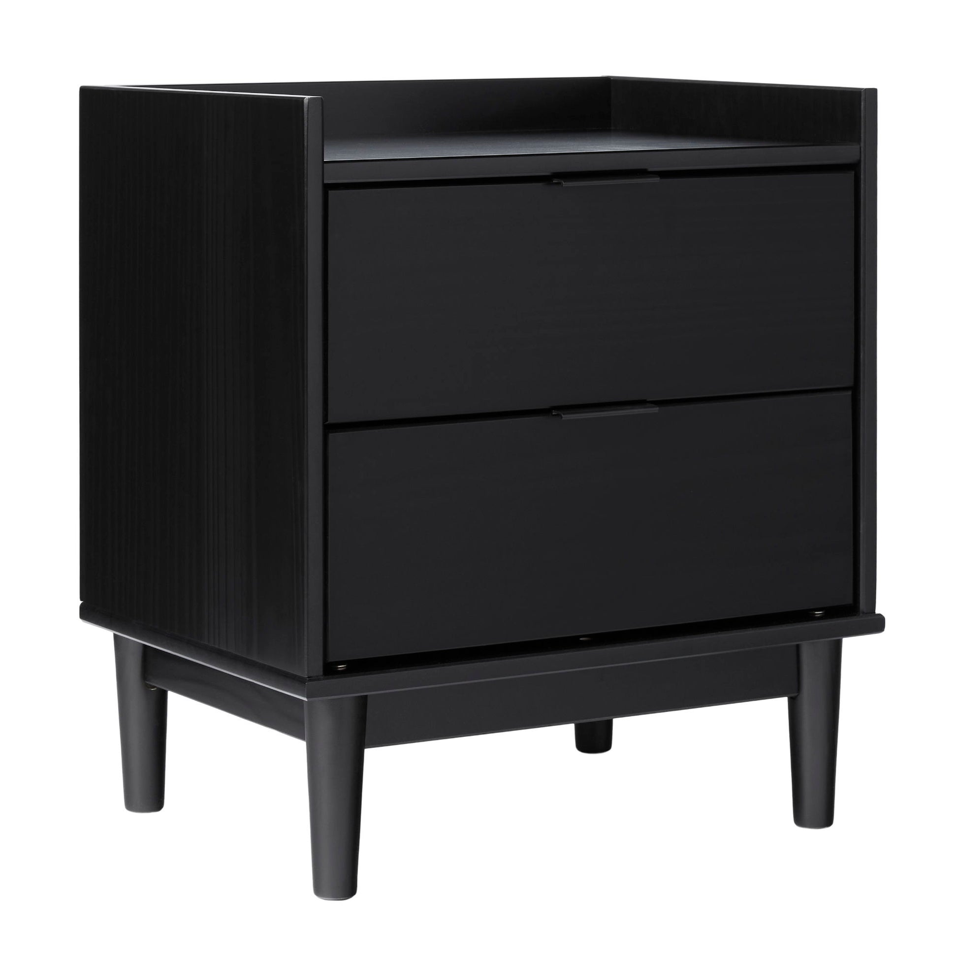 Mid-Century Modern 2 Drawer Nightstand - The Sleep Loft - Online Mattress Showroom NYC