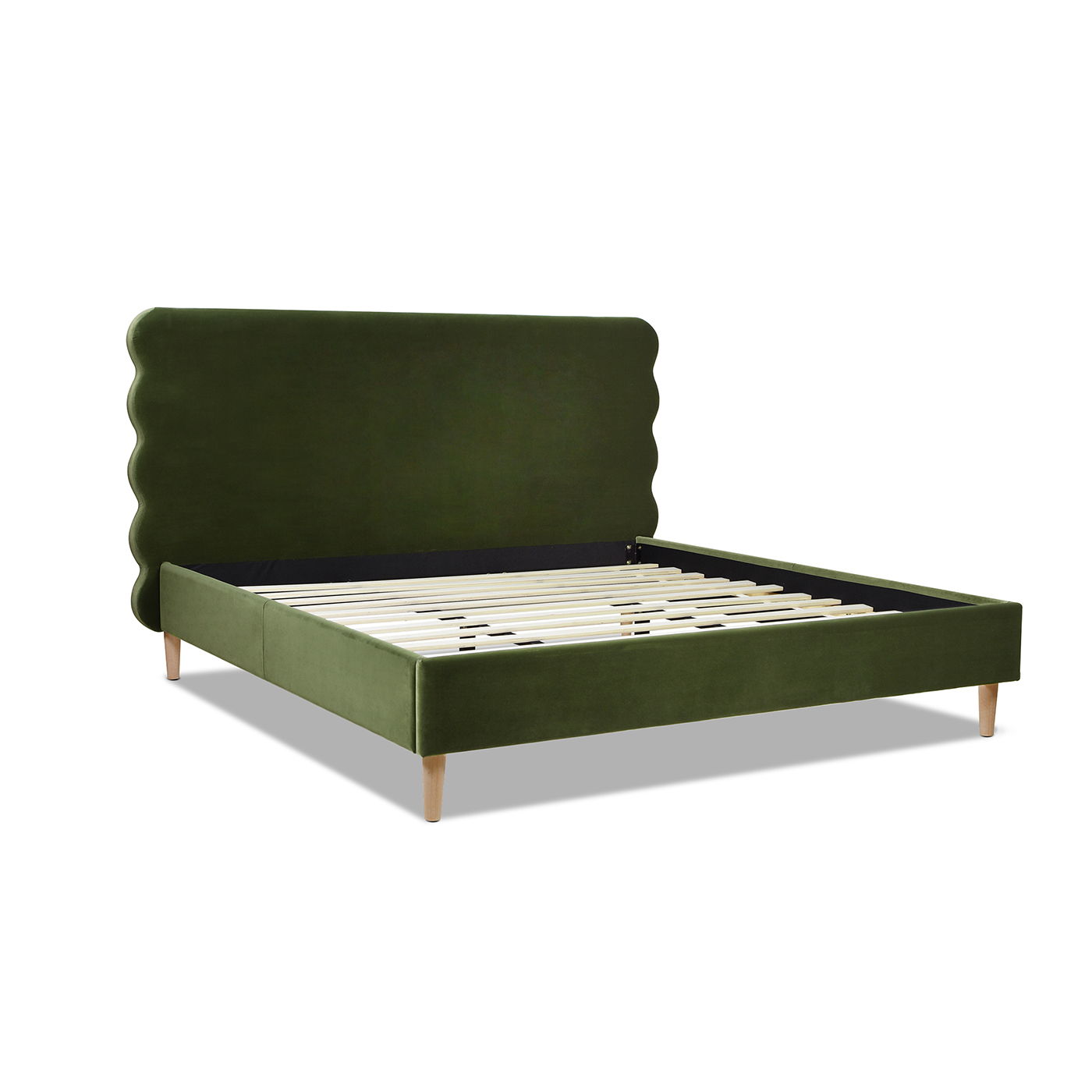 Stockholm - Modern Wavy Headboard Platform Bed - The Sleep Loft - Online Mattress Showroom NYC