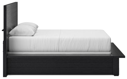 Londer - Queen Panel Bed - Black - The Sleep Loft - Online Mattress Showroom NYC