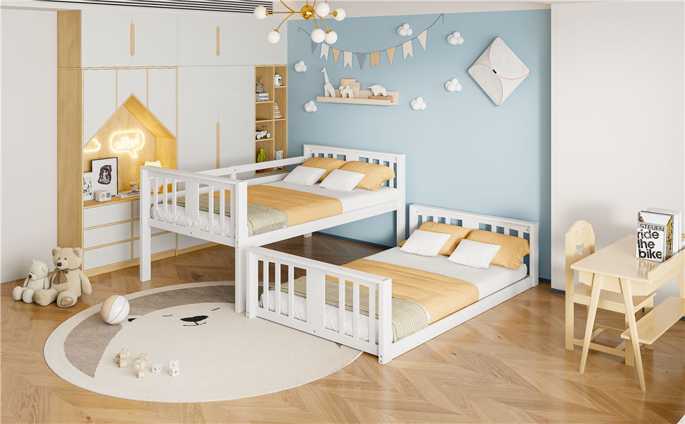 Solid Construction Bunk Bed & Ladder - The Sleep Loft - Online Mattress Showroom NYC