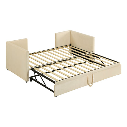 Twin Size Upholstered Daybed With Pop Up Trundle - The Sleep Loft - Online Mattress Showroom NYC