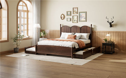 Platform Bed With With 2 Big Drawers And Trundle - The Sleep Loft - Online Mattress Showroom NYC