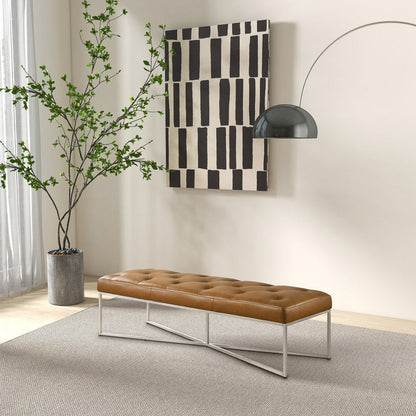 Harper - Bench - Tan - The Sleep Loft - Online Mattress Showroom NYC