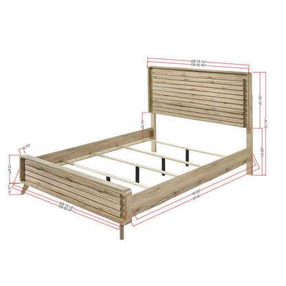 Panel Bed With Slatted Headboard And Footboard - The Sleep Loft - Online Mattress Showroom NYC