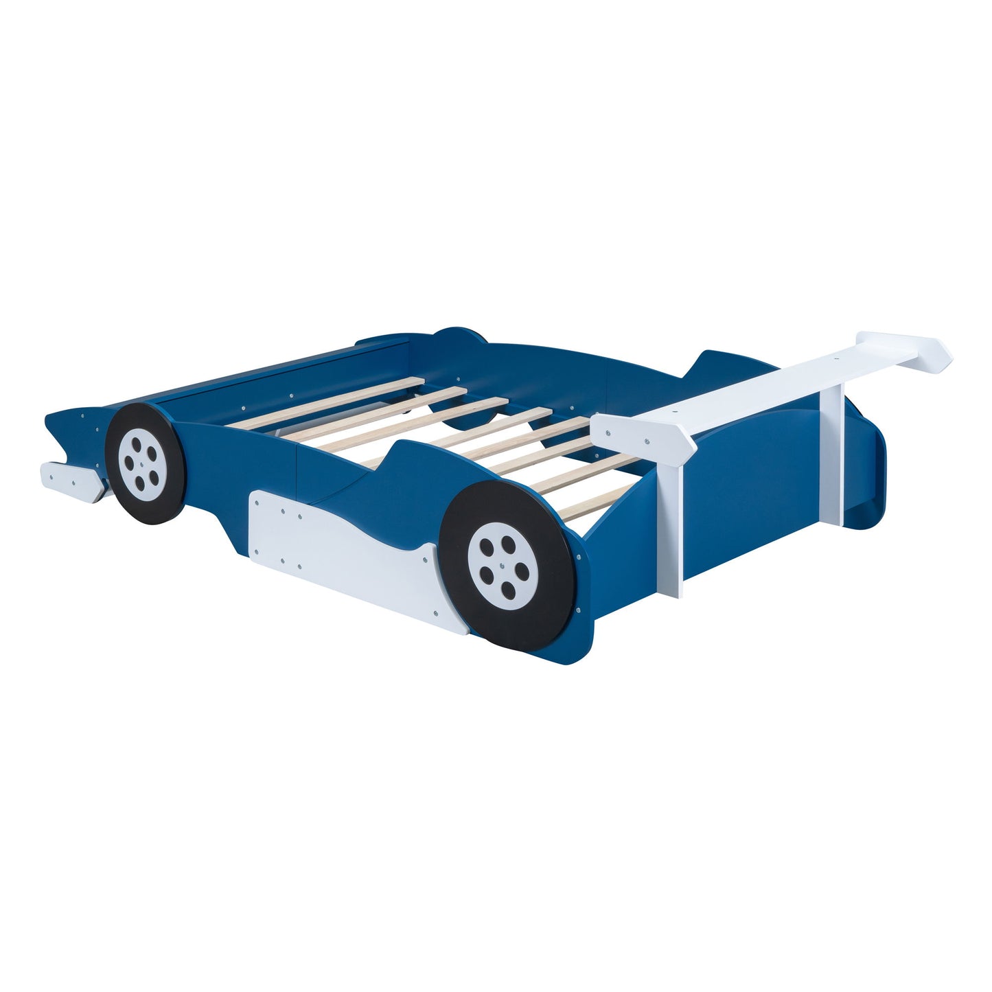 Race Car-Shaped Platform Bed With Wheels - The Sleep Loft - Online Mattress Showroom NYC
