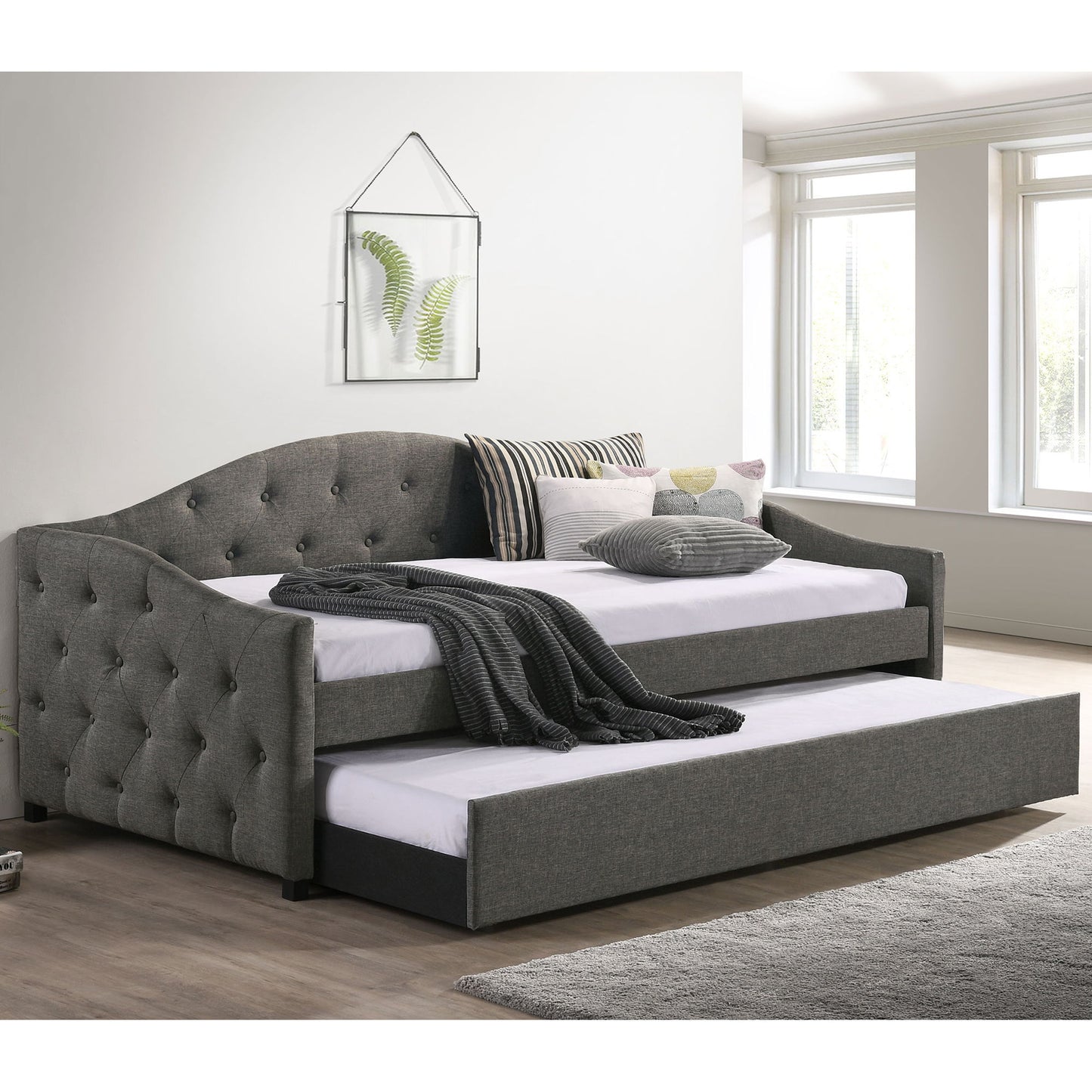Tremont - Twin Daybed With Trundle - Gray - The Sleep Loft - Online Mattress Showroom NYC