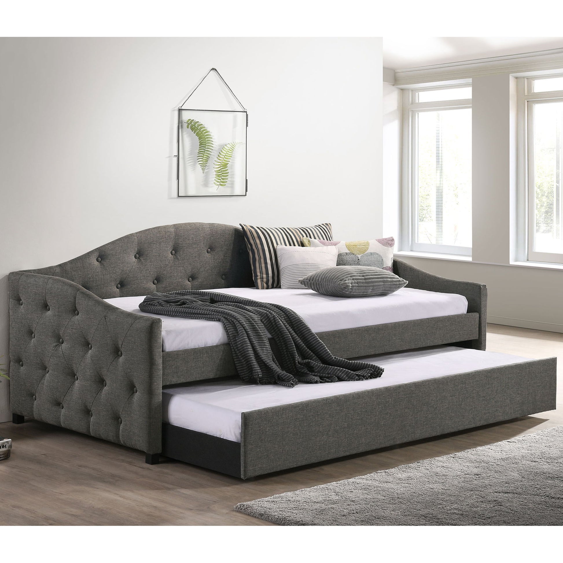Tremont - Twin Daybed With Trundle - Gray - The Sleep Loft - Online Mattress Showroom NYC