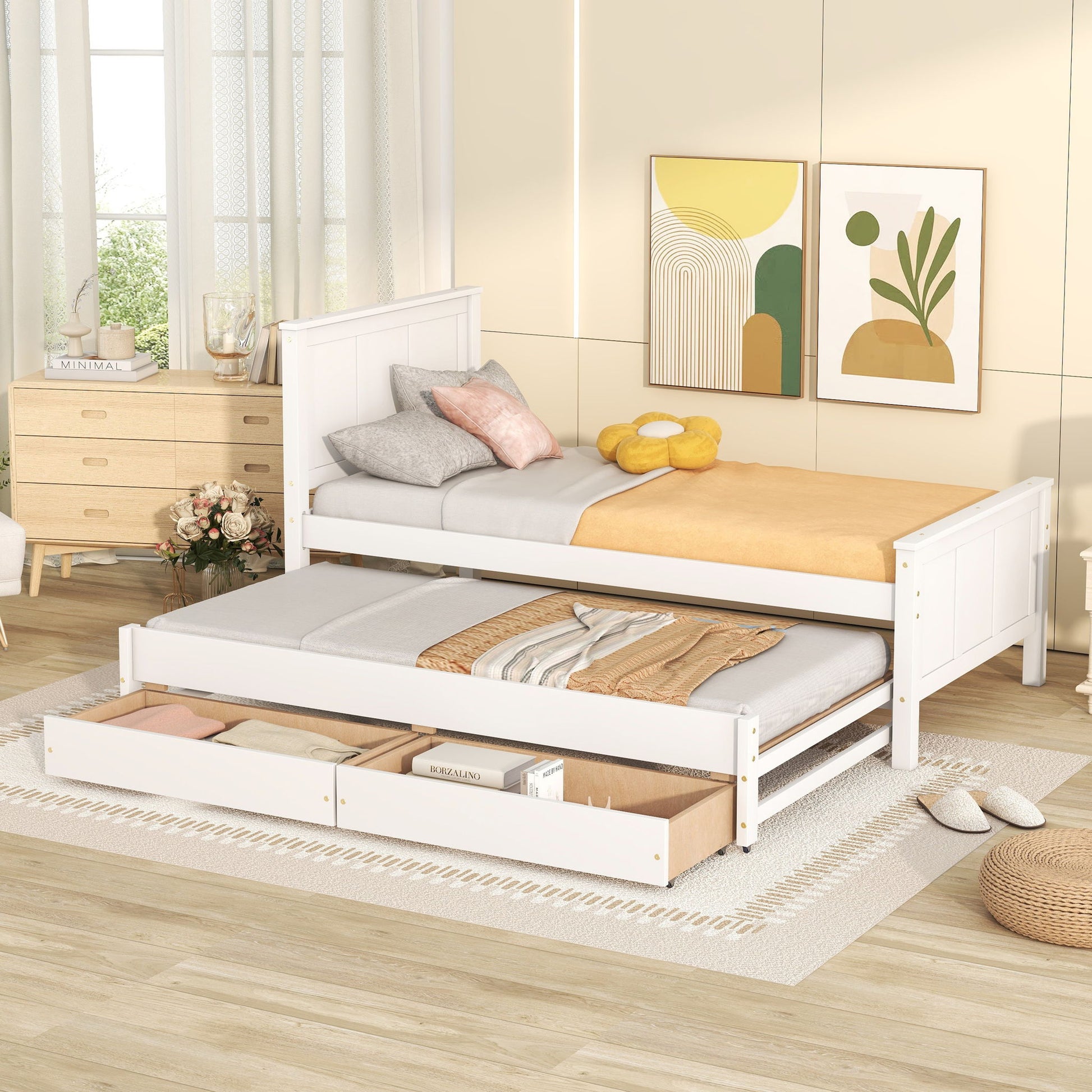 Platform Bed With Trundle And Drawers - The Sleep Loft - Online Mattress Showroom NYC