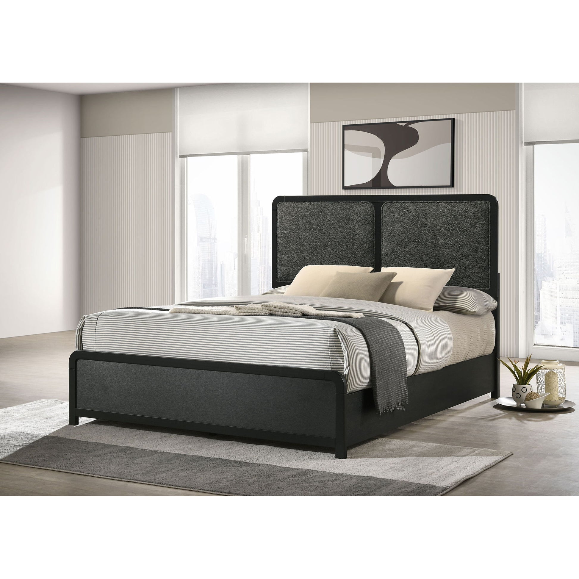 Burton - Bed With Upholstered Headboard - The Sleep Loft - Online Mattress Showroom NYC