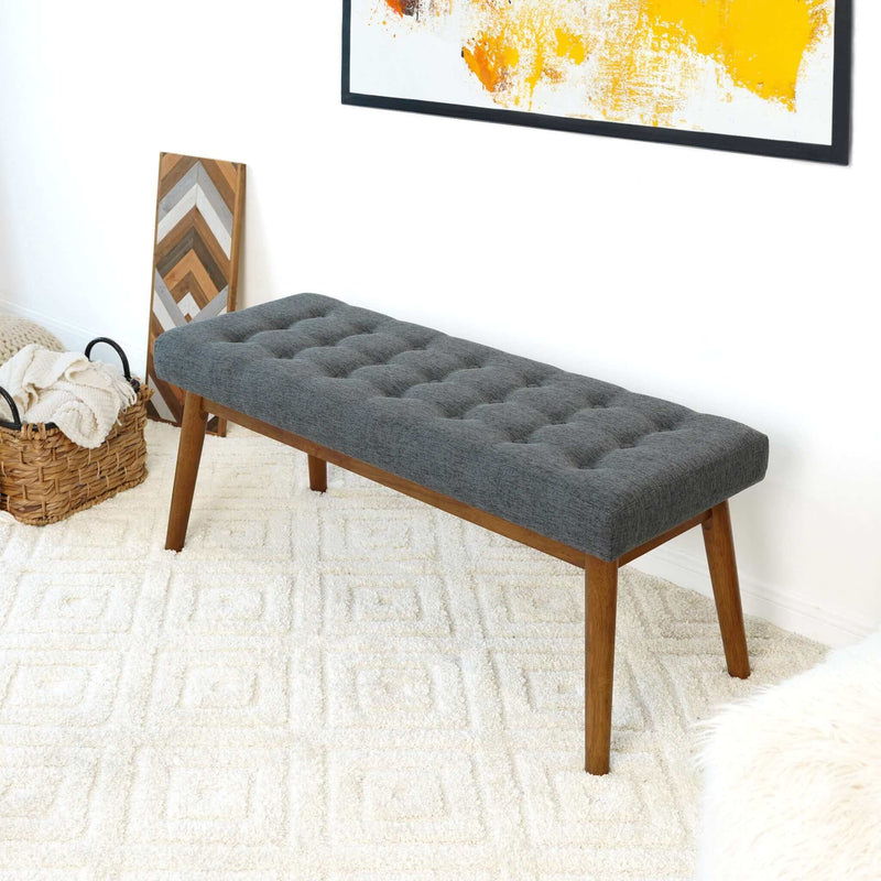 Delilah - Modern Bench - Gray - The Sleep Loft - Online Mattress Showroom NYC