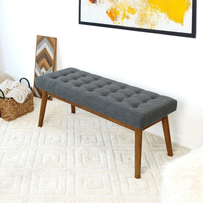 Delilah - Modern Bench - Gray - The Sleep Loft - Online Mattress Showroom NYC