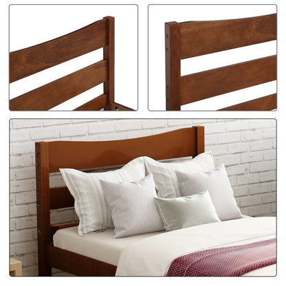 Twin Size Platform Bed With Headboard And Wooden Slat Support - The Sleep Loft - Online Mattress Showroom NYC
