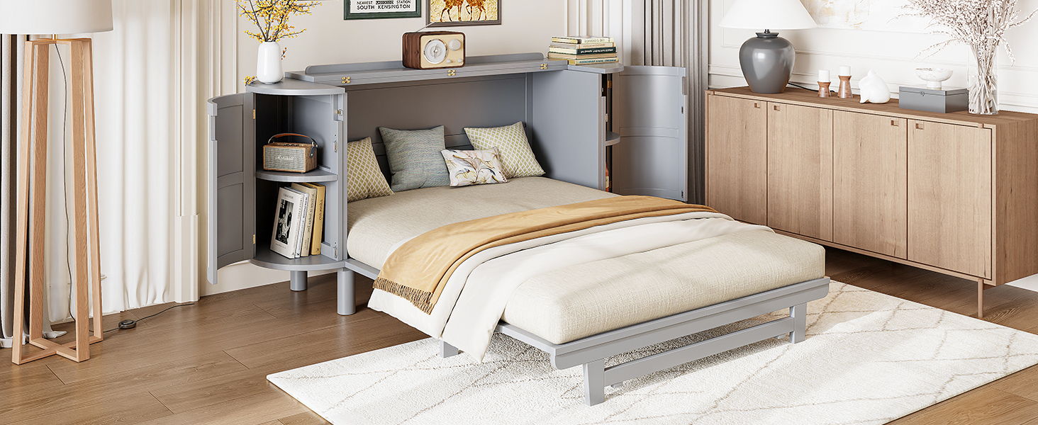 Murphy Bed With Hidden Storage & Modern Woven Design - The Sleep Loft - Online Mattress Showroom NYC