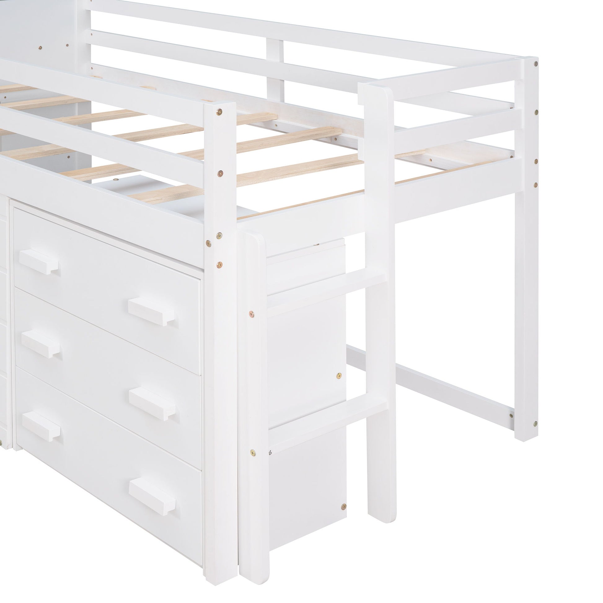 Loft Bed With Cabinet And Shelf - The Sleep Loft - Online Mattress Showroom NYC