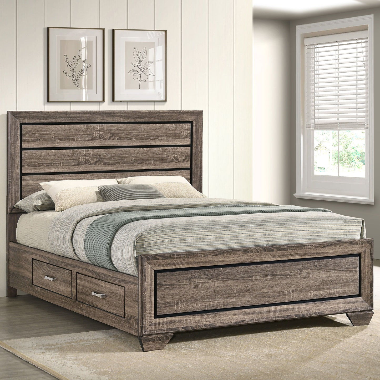 Queen Storage Bed With Underbed Drawers - Brown - The Sleep Loft - Online Mattress Showroom NYC