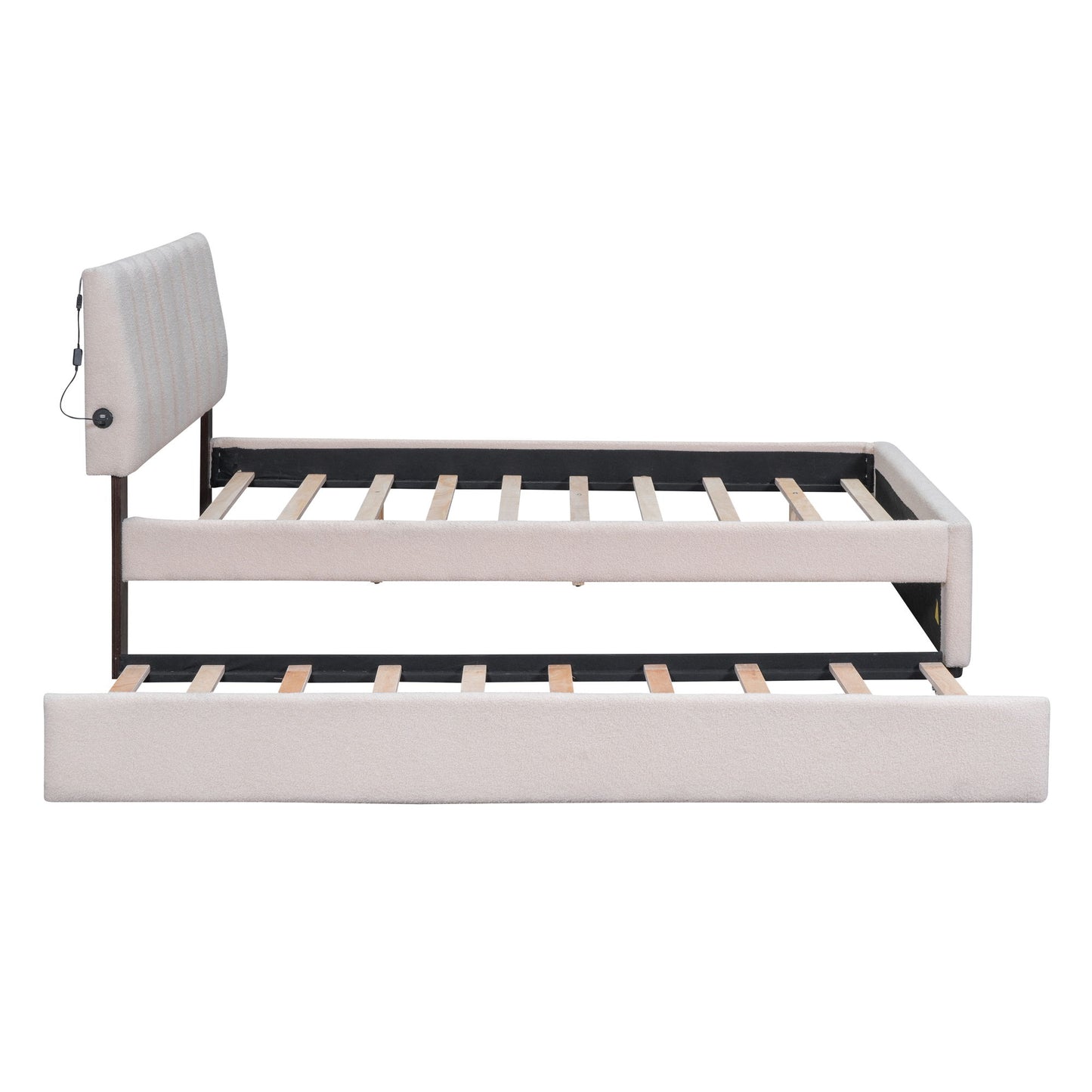 Upholstered Platform Bed With Trundle - The Sleep Loft - Online Mattress Showroom NYC