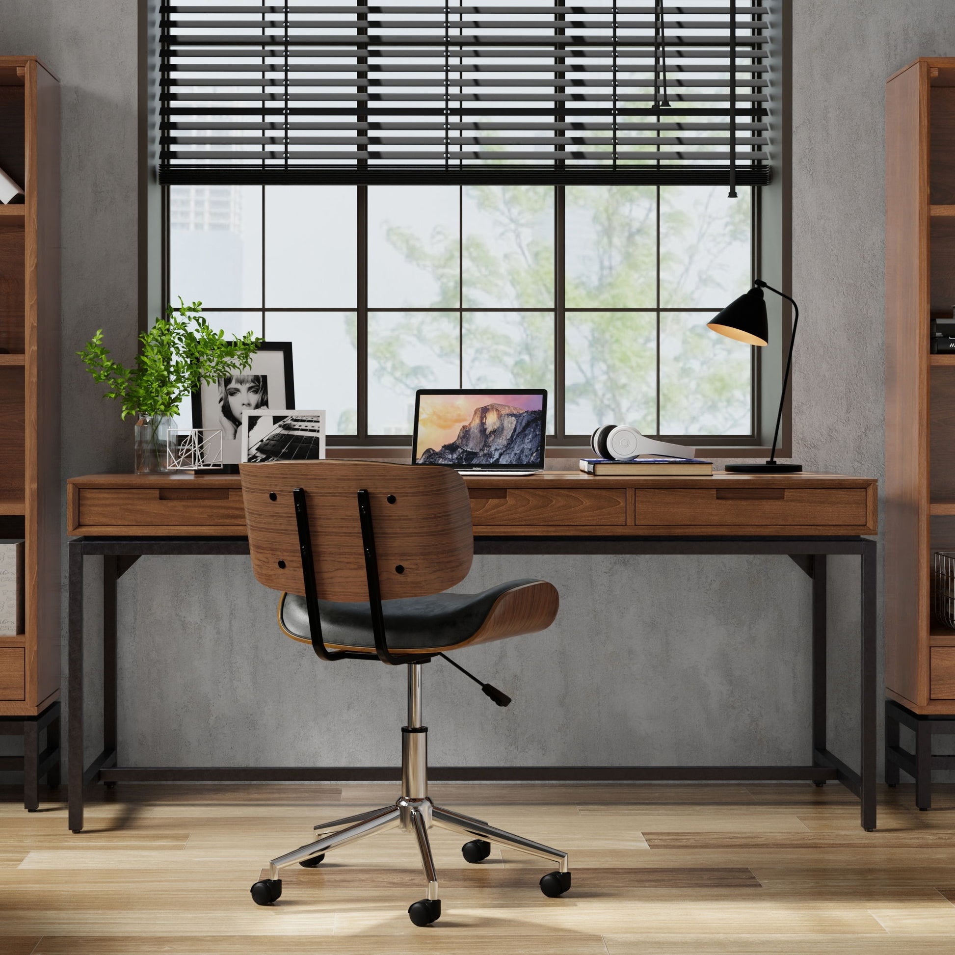 Banting - Mid Century Handcrafted Wide Desk - The Sleep Loft - Online Mattress Showroom NYC