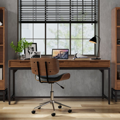 Banting - Mid Century Handcrafted Wide Desk - The Sleep Loft - Online Mattress Showroom NYC