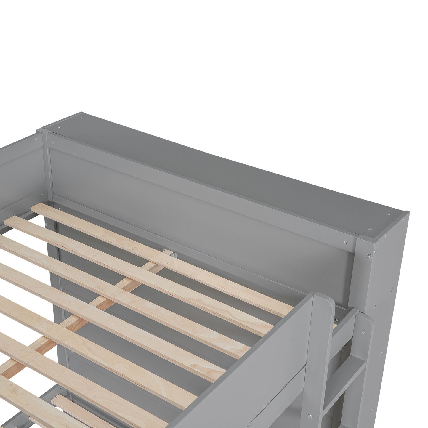 Bunk Bed With 2 Drawers And Multi Layer Cabinet - The Sleep Loft - Online Mattress Showroom NYC