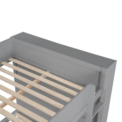 Bunk Bed With 2 Drawers And Multi Layer Cabinet - The Sleep Loft - Online Mattress Showroom NYC