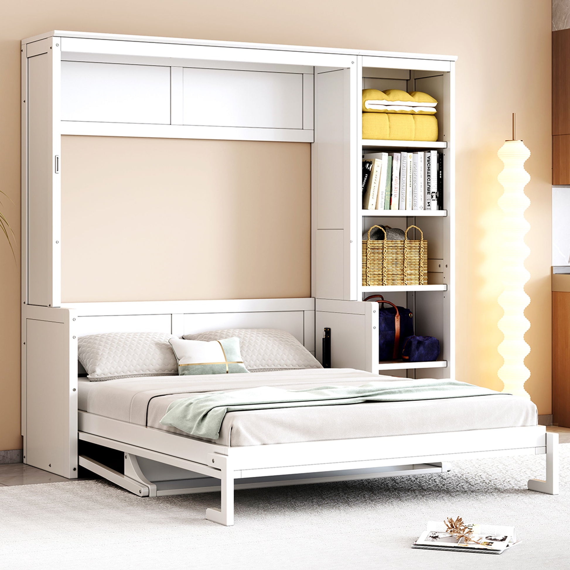 Sturdy Murphy Bed With Desk And Bookshelf - The Sleep Loft - Online Mattress Showroom NYC