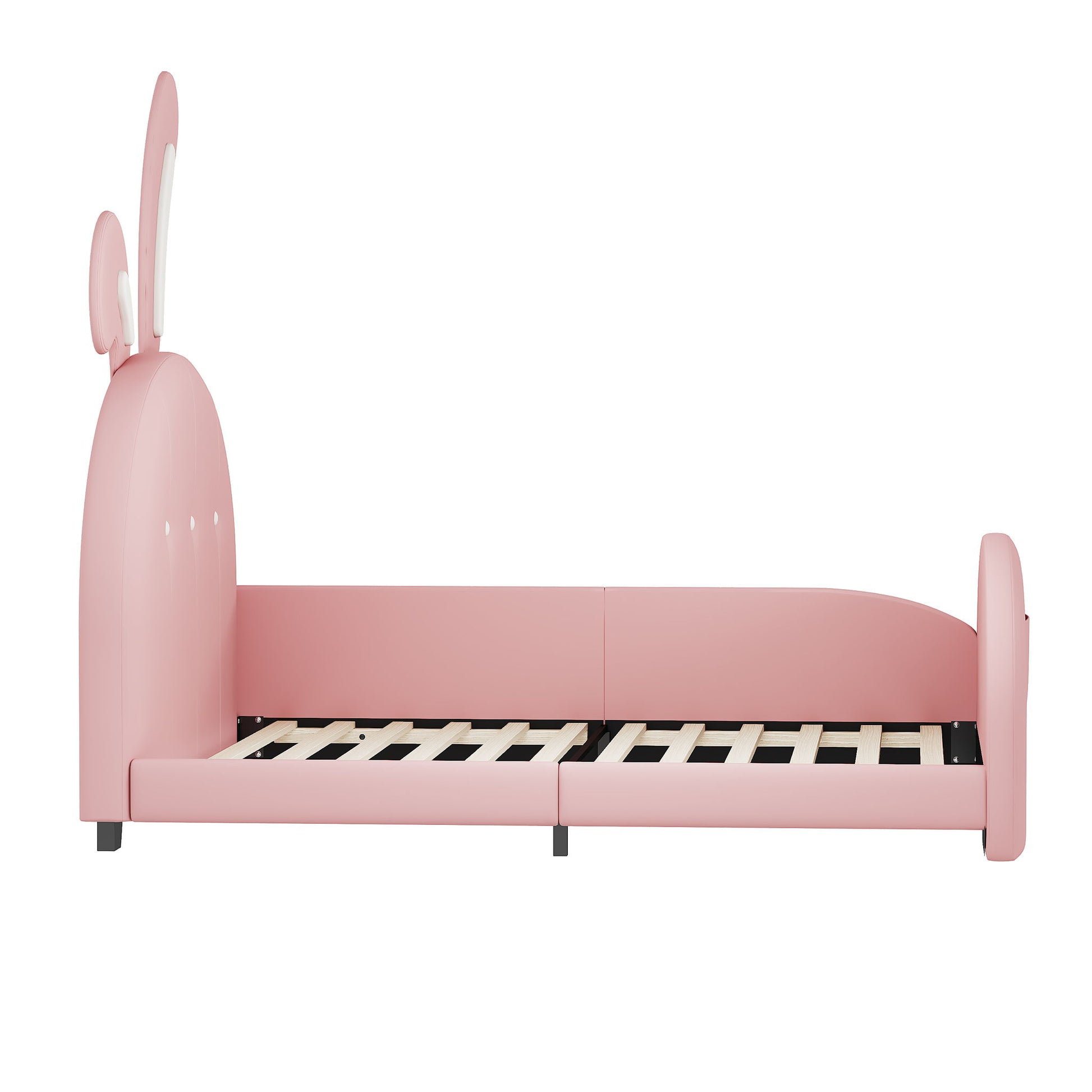 Upholstered Rabbit-Shape Princess Bed With Headboard And Footboard - The Sleep Loft - Online Mattress Showroom NYC