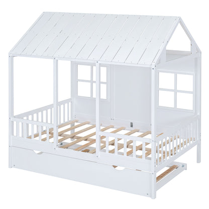 House Bed With Twin Size Trundle, Daybed - The Sleep Loft - Online Mattress Showroom NYC