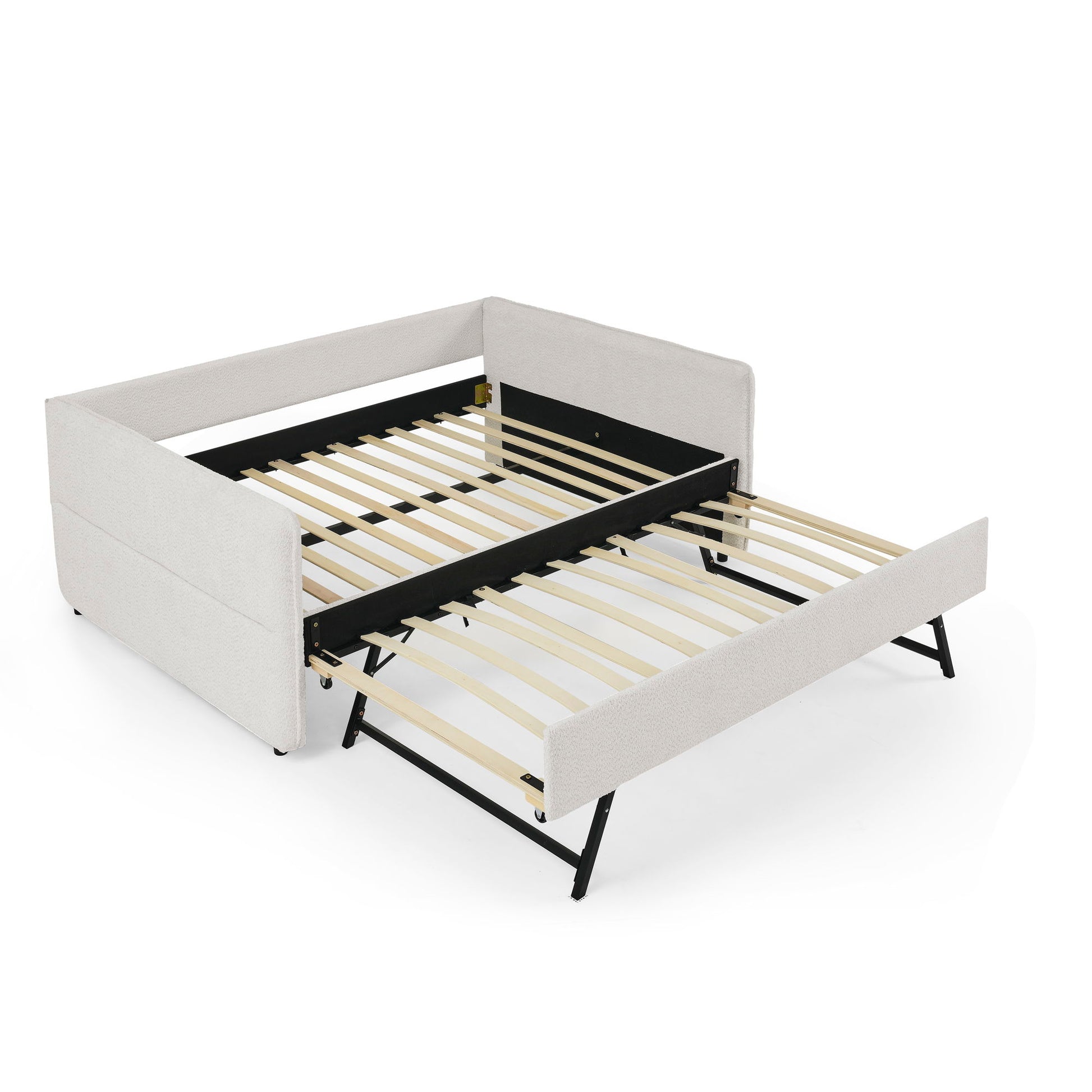 Upholstered Daybed With Pop Up Trundle - The Sleep Loft - Online Mattress Showroom NYC