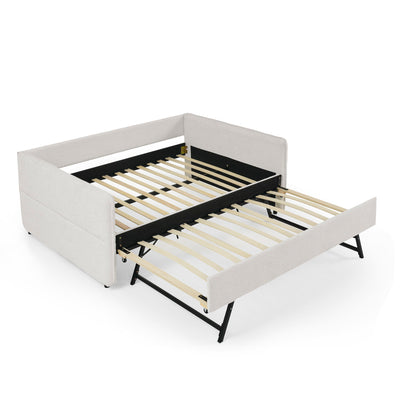 Upholstered Daybed With Pop Up Trundle - The Sleep Loft - Online Mattress Showroom NYC