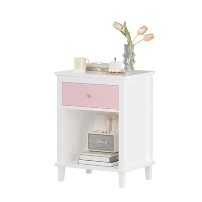 Nightstand With 1 Drawer 1 Shelf - The Sleep Loft - Online Mattress Showroom NYC