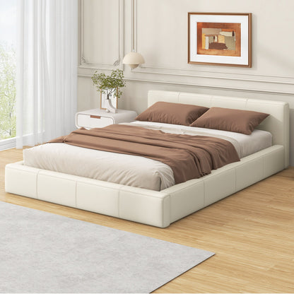 Stylish Upholstered Bed With Birch Wood Frame - The Sleep Loft - Online Mattress Showroom NYC