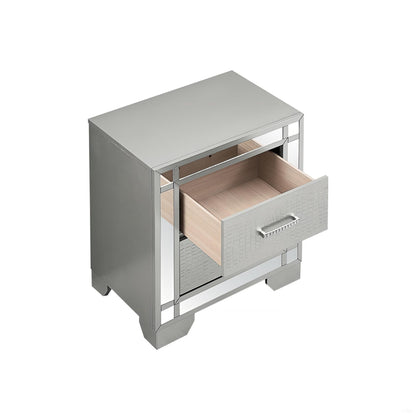 Madison - Nightstand - Silver Champagne - The Sleep Loft - Online Mattress Showroom NYC