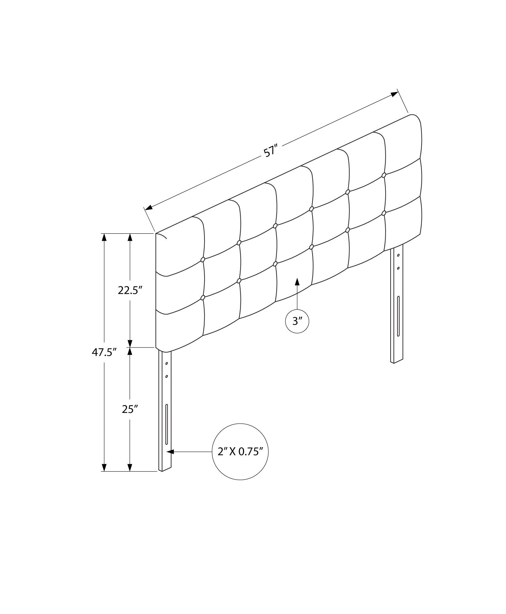 Full Size, Bed Headboard Only Upholstered, Transitional - Beige - The Sleep Loft - Online Mattress Showroom NYC