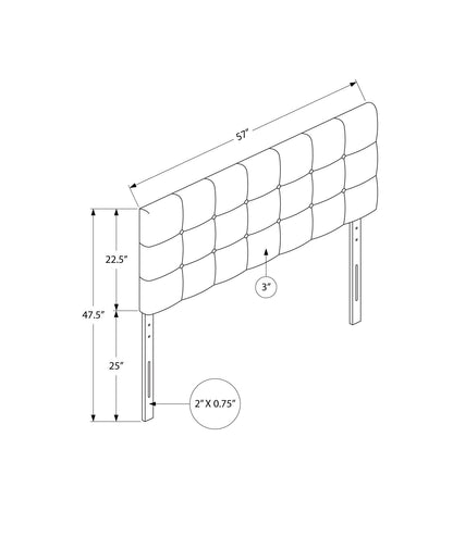 Full Size, Bed Headboard Only Upholstered, Transitional - Beige - The Sleep Loft - Online Mattress Showroom NYC