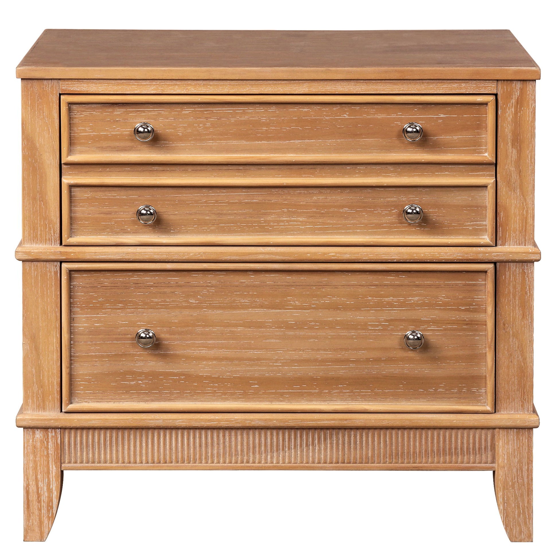 Hazel 3 Drawer Hazel 3 Drawer Side Table For Living Room, Hallway, Entryway - Natural - The Sleep Loft - Online Mattress Showroom NYC