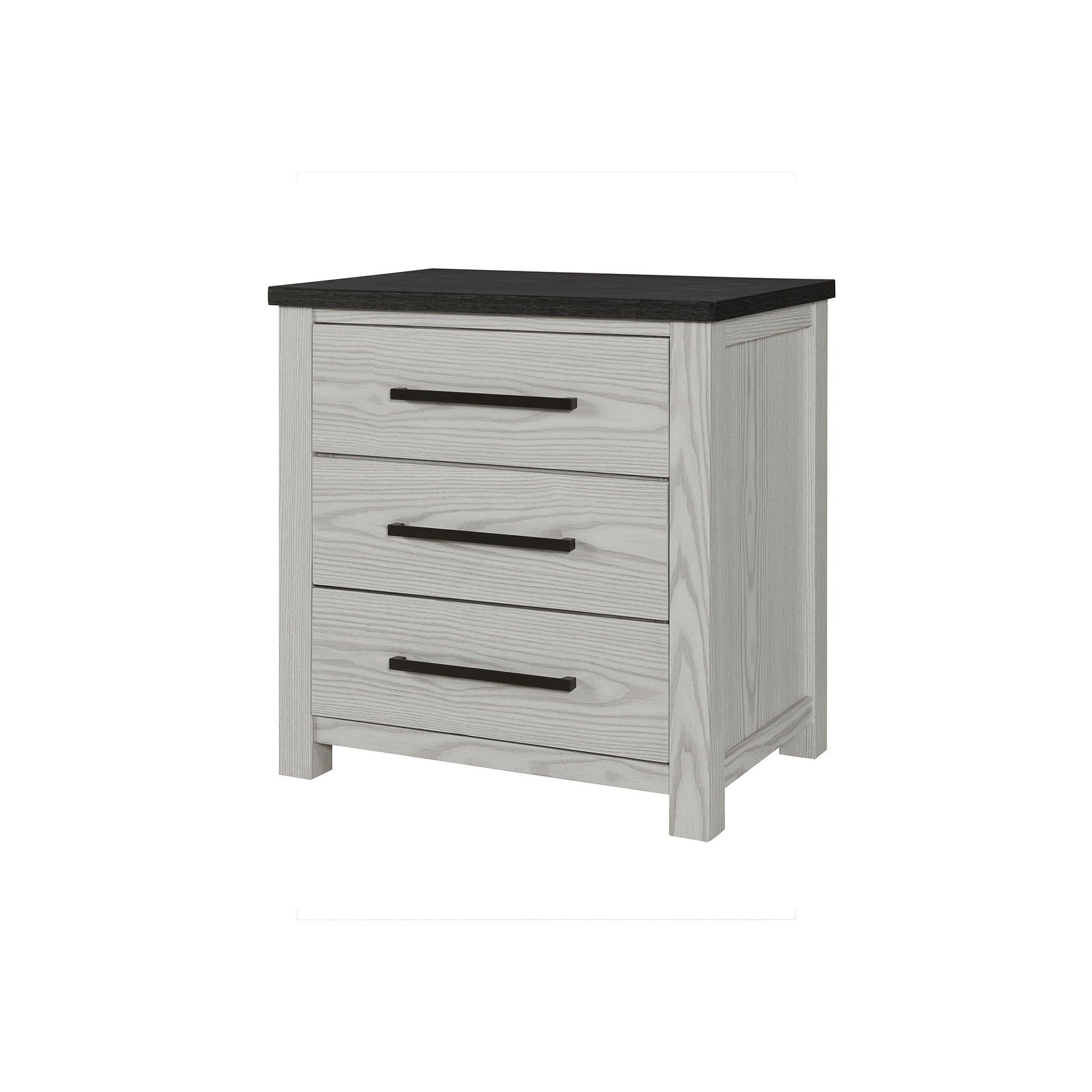 Avery - Nightstand With Top Spacious Drawers, Block Feet - Beige - The Sleep Loft - Online Mattress Showroom NYC