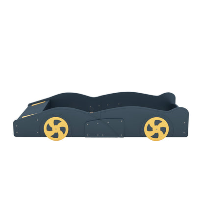 Race Car Shaped Platform Bed With Wheels And Storage - The Sleep Loft - Online Mattress Showroom NYC