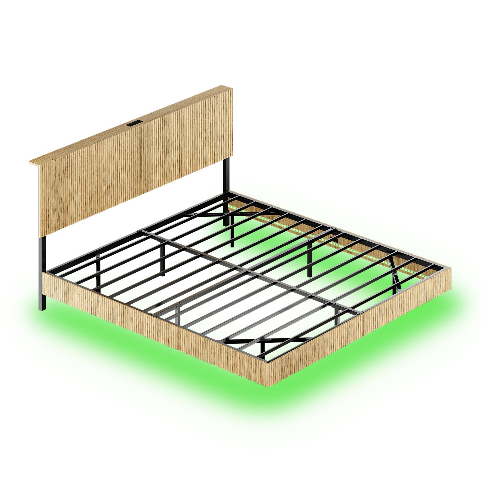 Floating Bedstead With Charging Station And LED Lights - The Sleep Loft - Online Mattress Showroom NYC