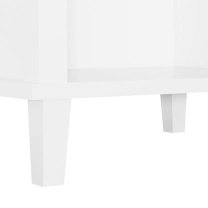 Nightstand & 1 Drawer And 1 Shelf - White - The Sleep Loft - Online Mattress Showroom NYC